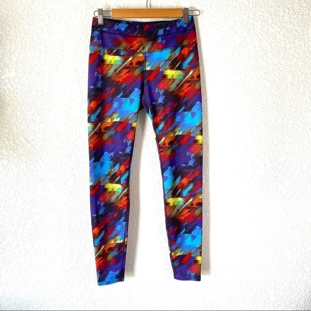 3/$25 Athleta Colorburst Sonar Athletic Tights SZ S